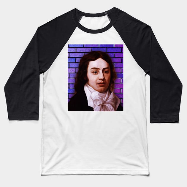 Samuel Taylor Coleridge Portrait | Samuel Taylor Coleridge Artwork Baseball T-Shirt by JustLit